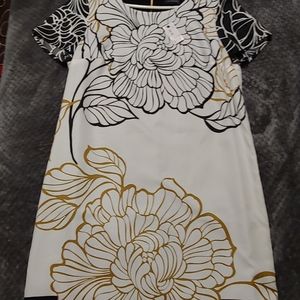 The Limited flower print shaft dress.